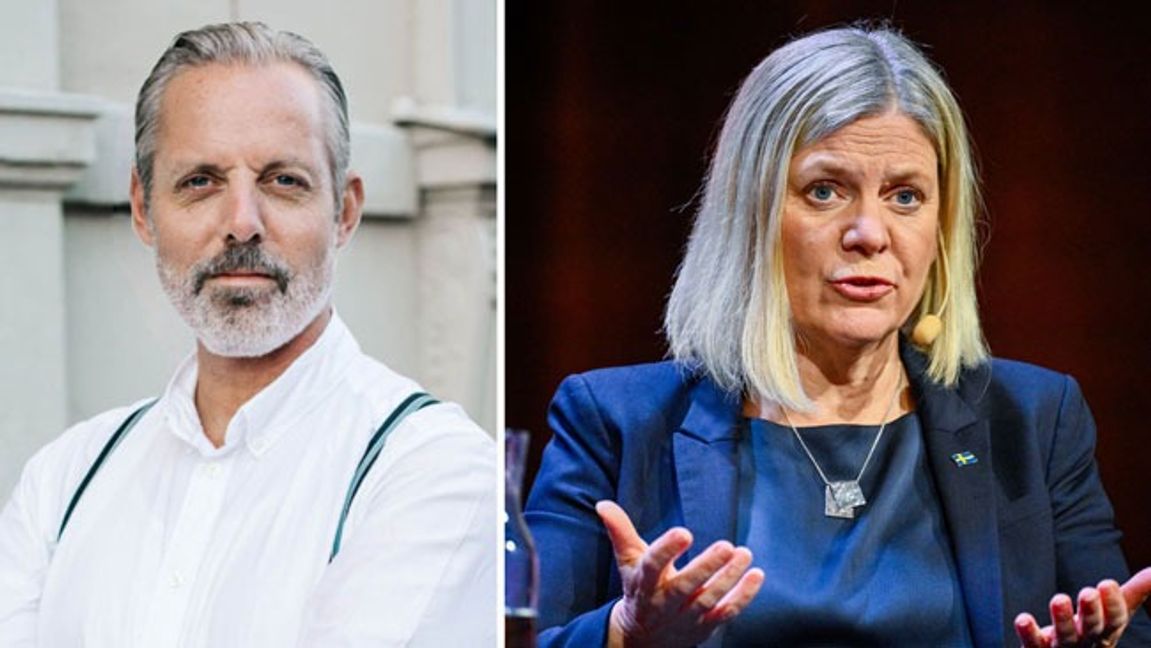 Kommunalrådet Dan-Ove Marcelind (KD) och Magdalena Andersson (S). Foto: Pressbild från Kristdemokraterna i Göteborg/Christine Olsson/TT.