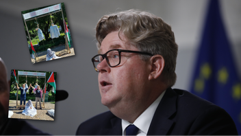 Justitieminister Gunnar Strömmer (M) reagerar på Palestinamanifestationen i Umeå. Foto: Caisa Rasmussen/TT, Facebook