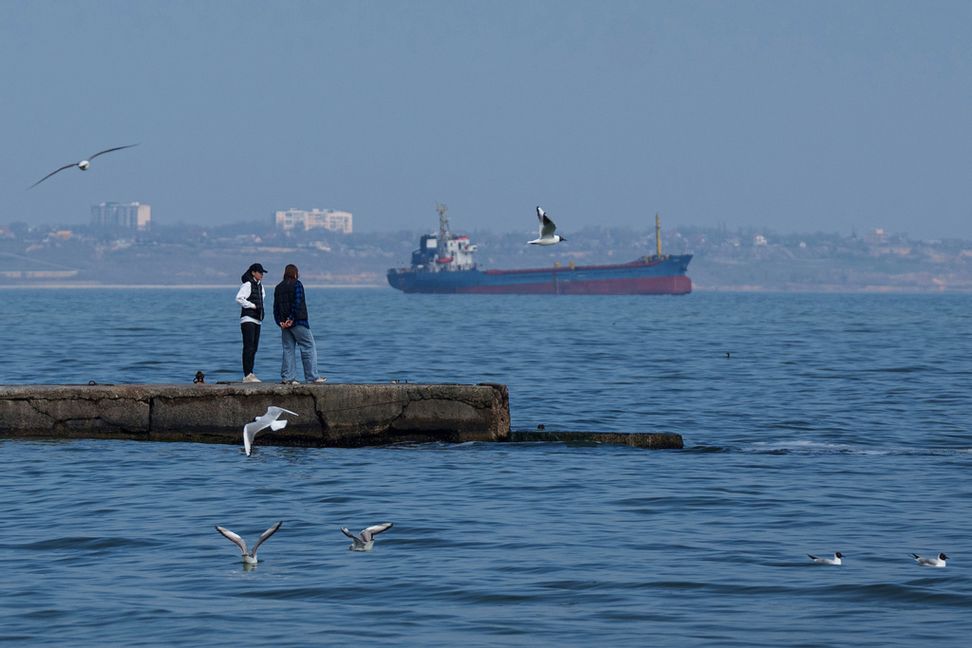 Svarta havet utanför Odessa i södra Ukraina. Evgeniy Maloletka/AP/TT