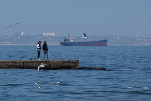Svarta havet utanför Odessa i södra Ukraina. Evgeniy Maloletka/AP/TT