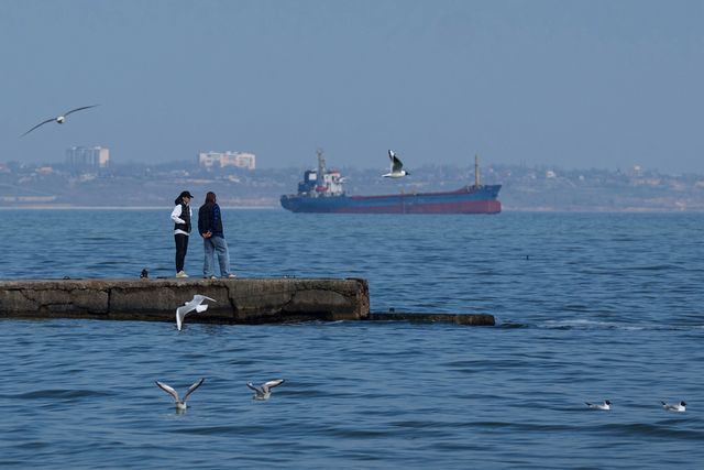Svarta havet utanför Odessa i södra Ukraina. Evgeniy Maloletka/AP/TT