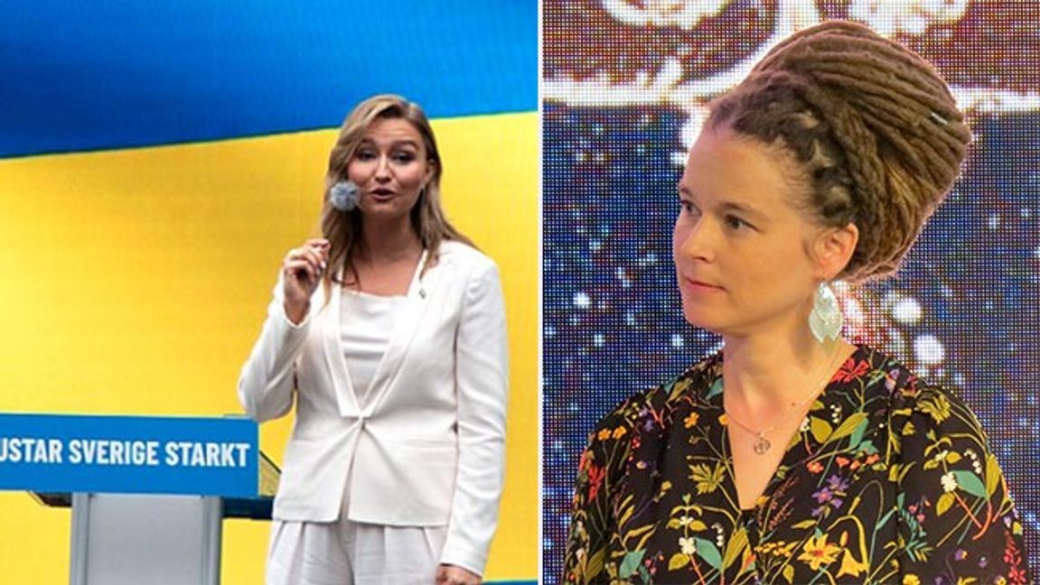  Ebba Busch och Miljöpartiets kvinnliga språkrör Amanda Lind. Bild: News Oresund/CC BY 2.0/Vogler/CC BY-SA 4.0