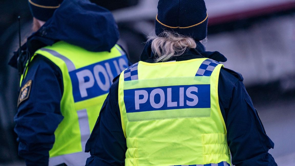 Polis på plats vid en krock. Arkivbild. Foto: Johan Nilsson/TT.