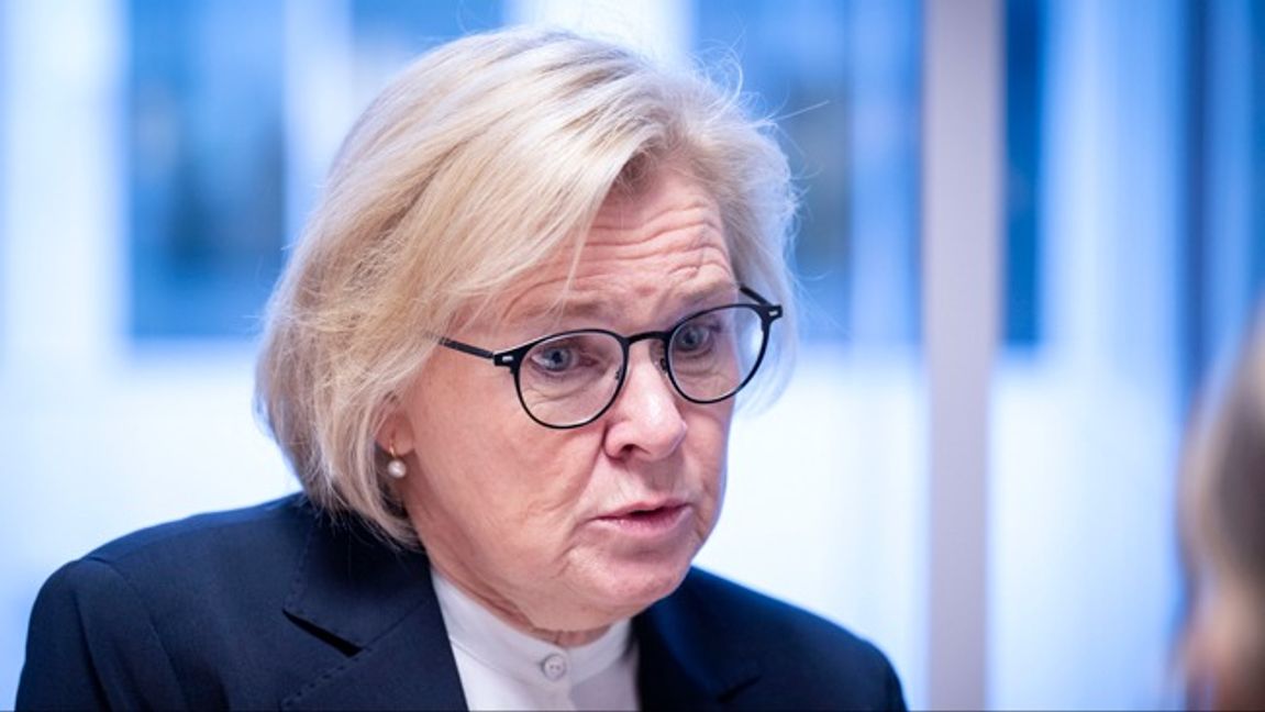 Rikspolischefen Petra Lundh var kallad till riksdagen på tisdagen. Foto: Johan Nilsson/TT