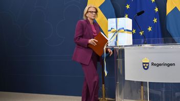 Sveriges finansminister Elisabeth Svantesson (M). Foto: Fredrik Sandberg/TT 