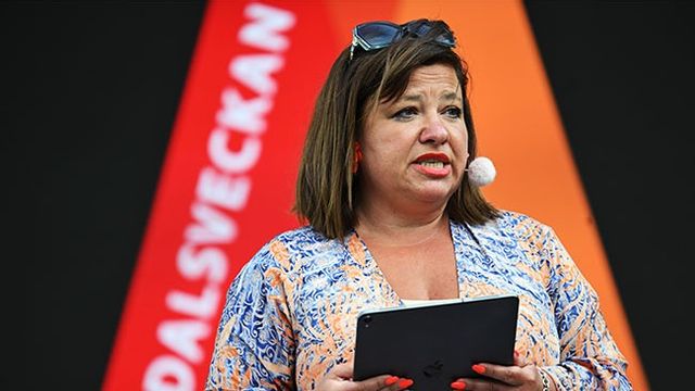  Hanna Gerdes under invigningen av politikerveckan i Almedalen. Foto: Christine Olsson / T