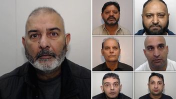Till vänster: Mohammed Zahid, utpekad ledare för våldtäktsgänget. Övriga sex förövare är Kasir Bashir, Mohammed Shahzad, Mushtaq Ahmed, Roheez Khan, Naheem Akram och Nisar Hussain. Foto: Greater Manchester Police