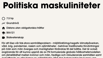 Ingen politisk feministpropaganda på högskolan, tack!