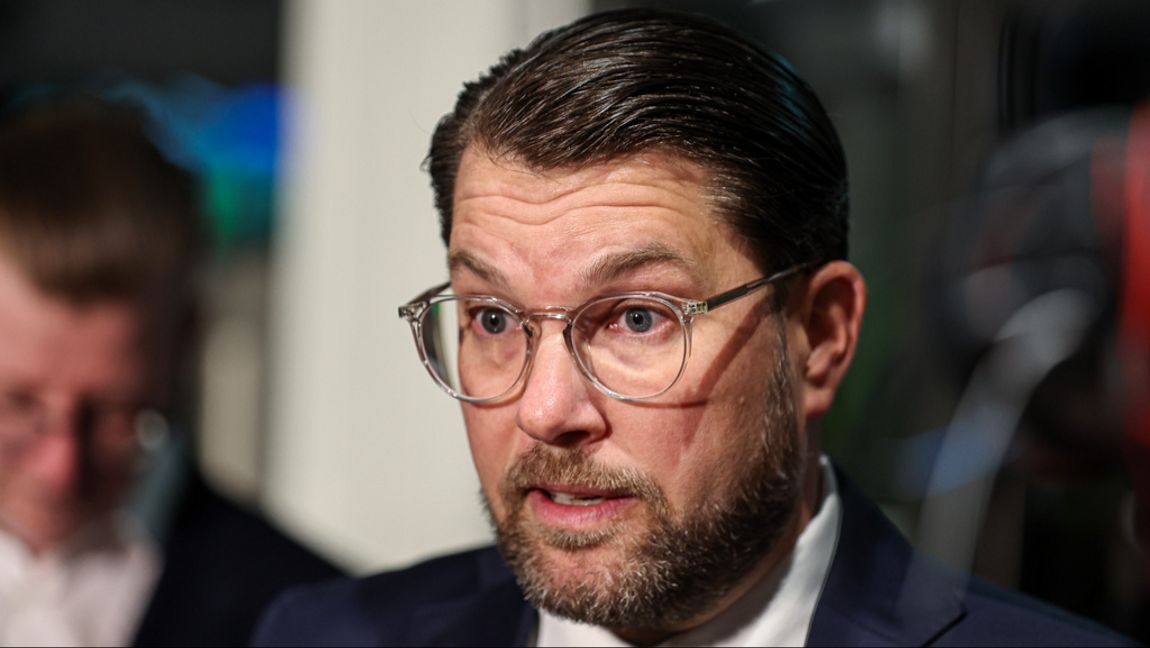 Sverigedemokraternas partiledare Jimmie Åkesson (SD). Arkivbild. Caisa Rasmussen/TT