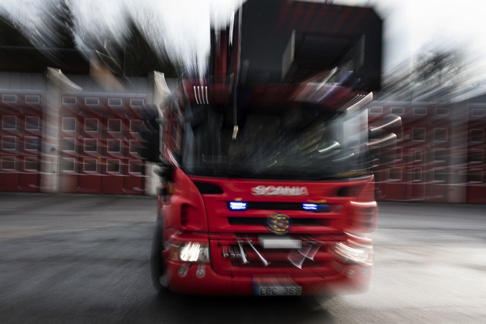 Räddningstjänst har ryckt ut till en brand vid Forsmarks slutförvaring. Arkivbild. Pontus Lundahl/TT