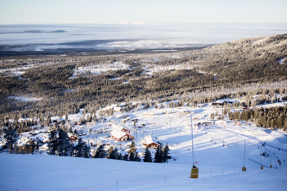 En gondollift har fastnat i Idre fjäll. Arkivbild. Foto: Christine Olsson/TT