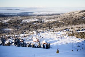En gondollift har fastnat i Idre fjäll. Arkivbild. Foto: Christine Olsson/TT