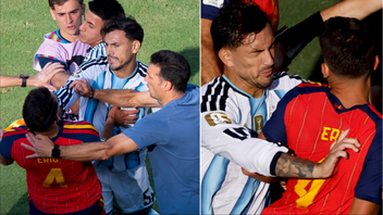 Fifa inleder nu en utredning av det argentinska lagets uppträdande efter finalförlusten. Foto: Skärmdumpar X