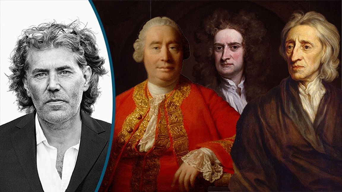 De flesta av oss är inga David Hume, Isaac Newton eller John Locke. Foto: Karl Gabor. Ill: Allan Ramsay / Godfrey Kneller / (public domain / kollage)