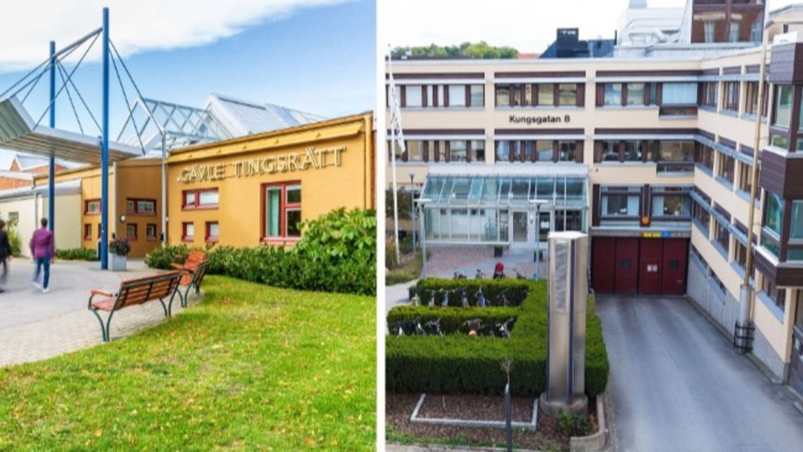 Gävle Tingsrätt och Växjö tingsrätt. Foto: Alexander Lindström/Anna Nordström