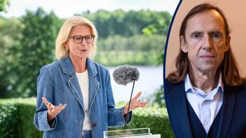 I budgeten för nästa år ska regeringen satsa på att stärka hushållens köpkraft, lovade finansminister Elisabeth Svantesson (M) vid torsdagens pressträff på Harpsund. Foto: Fredrik Sandberg/TT