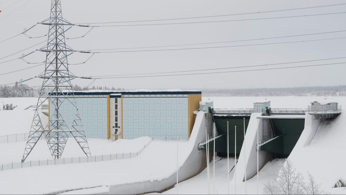 Isläggningen i norra Sverige, en av orsakerna bakom de stigande elpriserna. Foto: Fredrik Sandberg/TT.