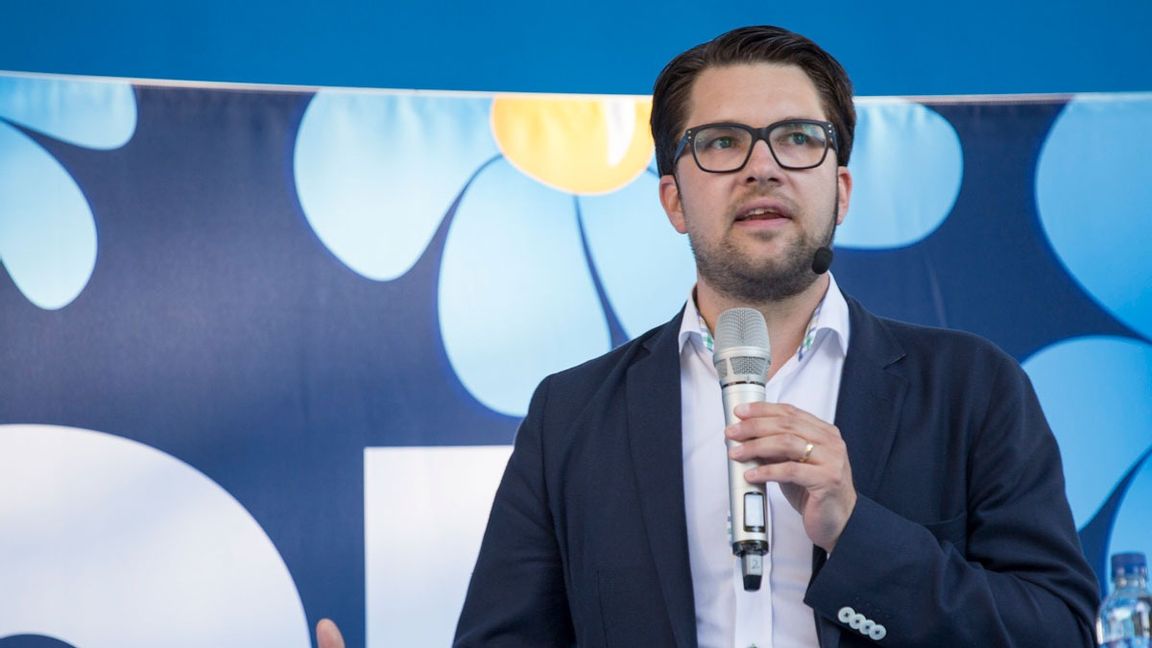 Jimmie Åkesson och Sverigedemokraterna svänger i Natofrågan. Arkivbild. Foto: Per Pettersson/Perzec/Flickr