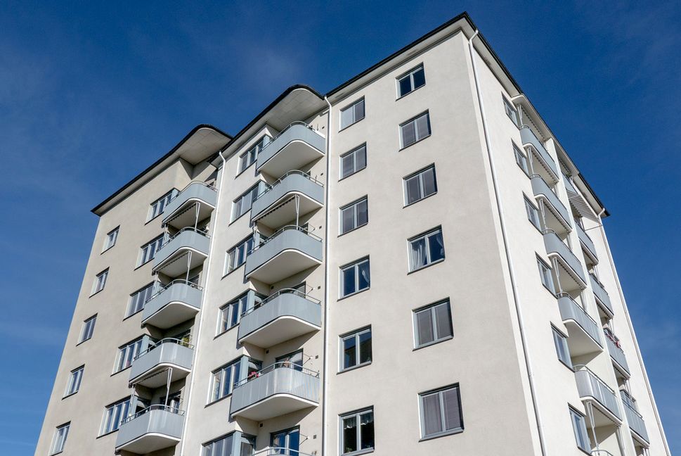 Ett bostadshus på Pokalvägen på Reimersholme på Södermalm i Stockholm. Arkivbild. Foto: Gabriella Bruske/TT