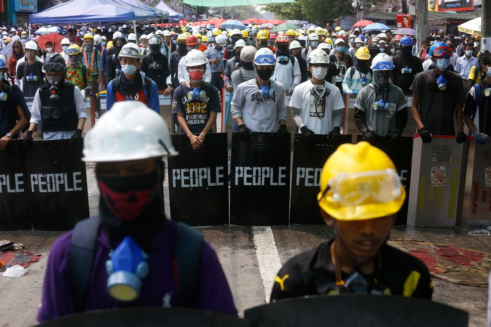 Fler än 70 människor har dödats i Myanmar under protesterna mot militärstyret. FOTO: Okänd.