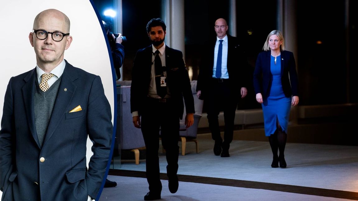 Efter sju timmar som nyvald statsminister tvangs Magdalena Andersson begära entledigande. Foto: Pontus Lundahl, TT.