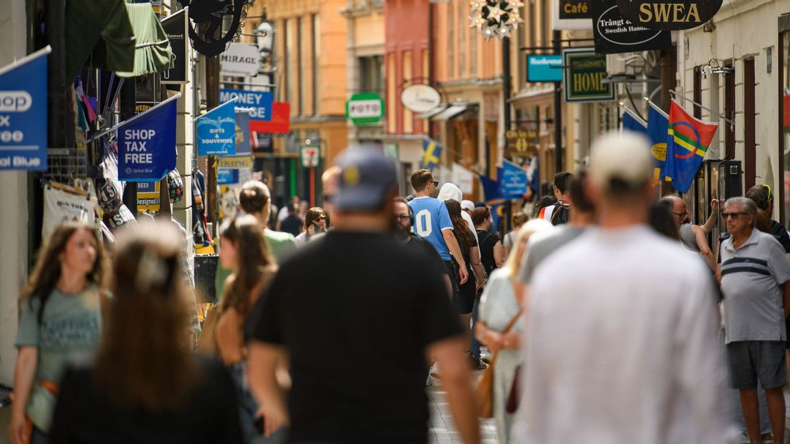 urister på Västerlånggatan i Gamla Stan, Foto: Oscar Olsson / TT 
