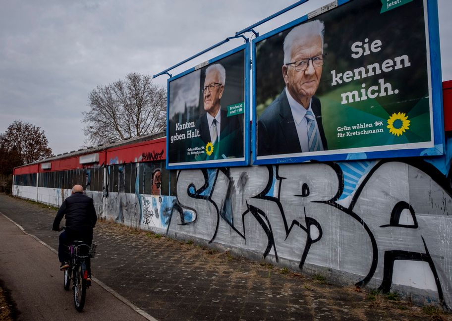 I Baden-Württemberg styr CDU och De gröna sedan 2016 under ledning av den populäre ministerpresidenten Winfried Kretschmann. Foto: Michael Probst.