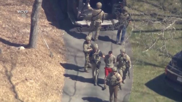 Jack Teixeira när han grips av FBI. Foto: WCVB-TV/AP/TT