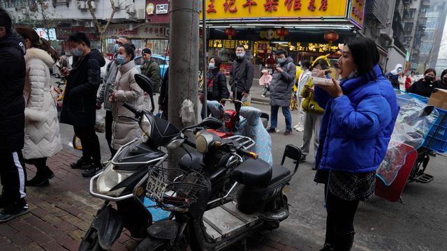 Den kinesiska staden Wuhan, där utbrottet av covid-19 först registrerades. Foto: Ng Han Guan.