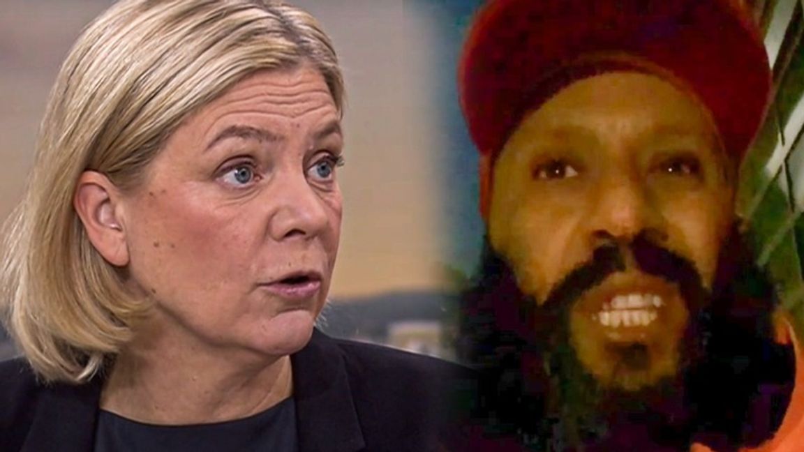 Magdalena Andersson och Abdesalem Lassoued, terroristen som mördade två svenskar. Foto: SVT/Facebook