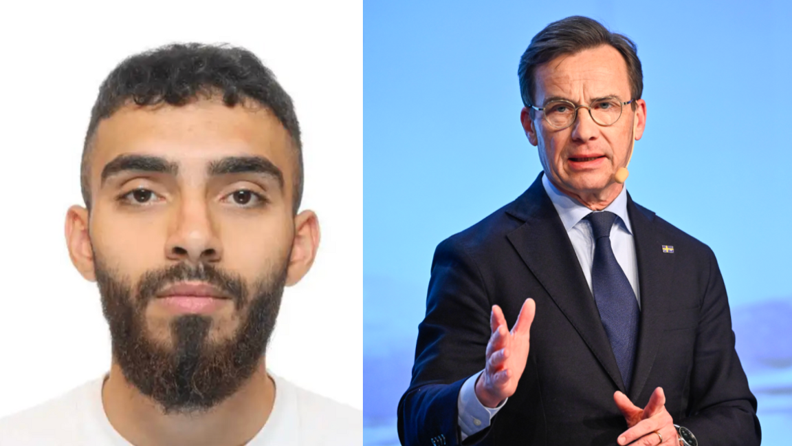 21-årige Ali Shehab har gripits, vilket statsminister Ulf Kristersson nu kommenterar. Foto: Polisen/Henrik Montgomery/TT