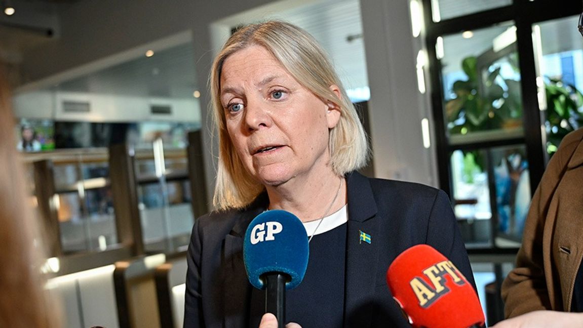 S-ledaren Magdalena Andersson. Foto: Pontus Lundahl/TT