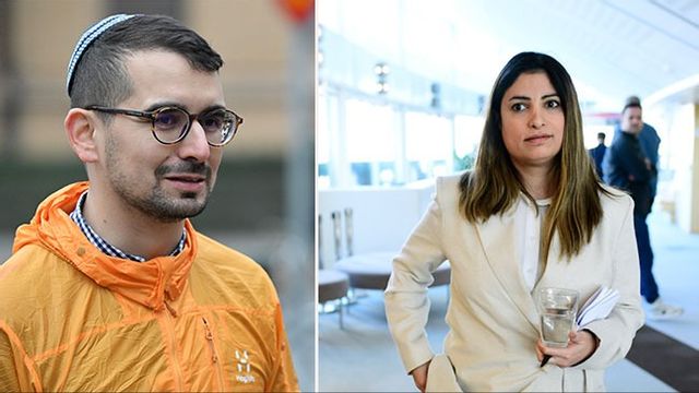 Showan Shattak och Nooshi Dadgostar. Bild: Johan Nilsson/TT/Paul Wennerholm / TT