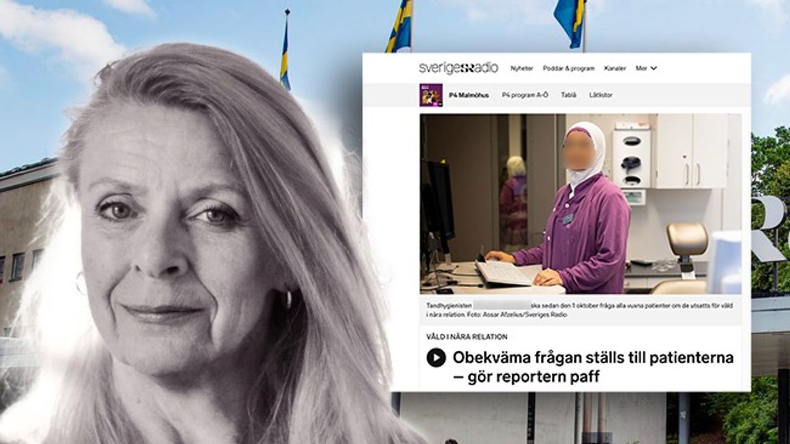Birgitta Sparf sågar Sveriges Radio. Foto: Sveriges Radio/Faksimil