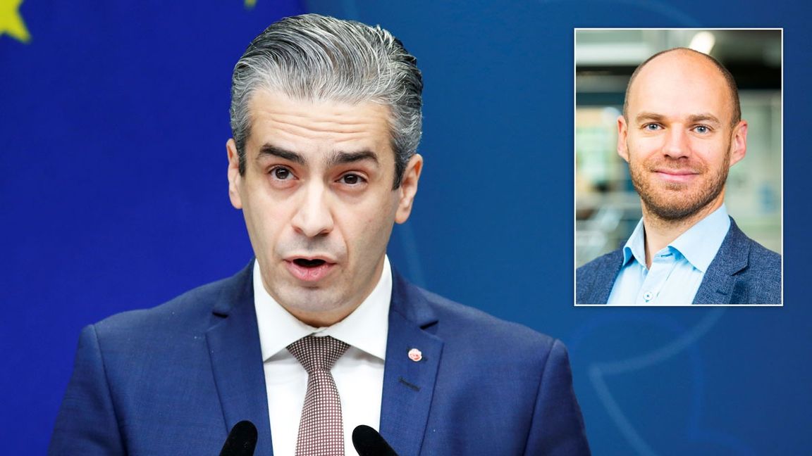 Energiminister Khashayar Farmanbar (S) har kommit med en rad uttalanden om kärnkraft som är tveksamma enligt Fortums Anton Steen. Foto: Johan Jeppsson/TT/Pressbild