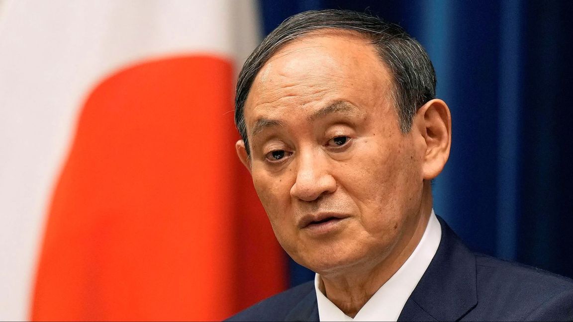 Japanese Prime Minister Yoshihide Suga speaks during a news conference at prime minister’s official residence in Tokyo. Broadcaster NHK says Friday, Sept. 3, 2021, Suga won’t run for party leader, hinting he will resign as Japanese leader at the end of September. Photo: Kimimasa Mayama/Pool Photo via AP/TT