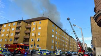 En misstänkt sprängning har skett i ett bostadshus i centrala Norrköping. Skadorna beskrivs som omfattande. Foto: Fredrik Schlyter/TT