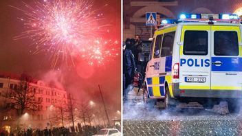 På Möllevångstorget sköts raketer även detta år mot folk och byggnader, enligt polisen. Johan Nilsson/TT