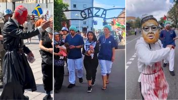 Såväl ”Netanyahu” som ”Itamar Ben Gvir” sågs i demonstrationen. Foto: Faksimil X