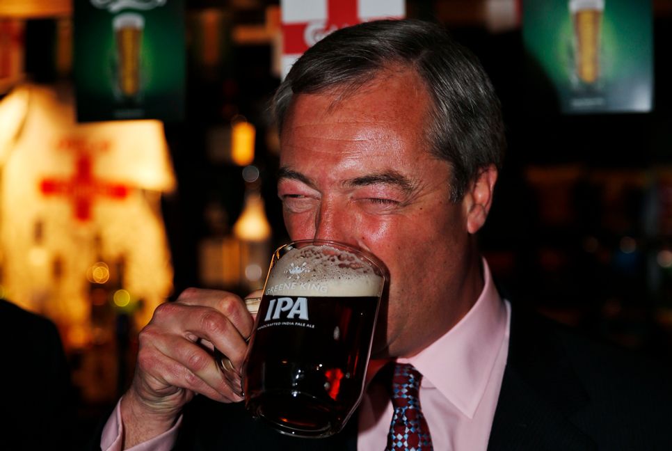 Nigel Farage. Foto: Lefteris Pitarakis, AP/TT.