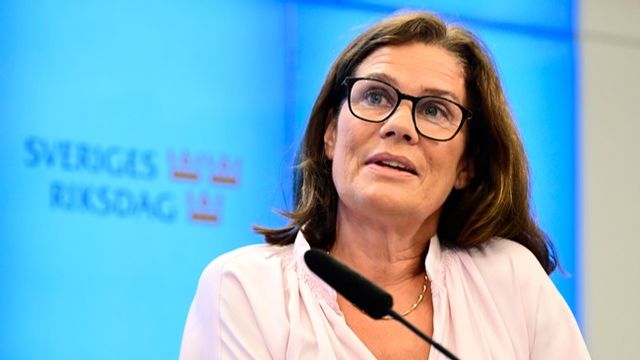 Politiska vilden Elsa Widding har tidigare lämnat både SD och Mod. Nu startar hon ett nytt parti som planerar att ställa upp i riksdagsvalet 2026. Foto: Jonas Ekströmer/TT.