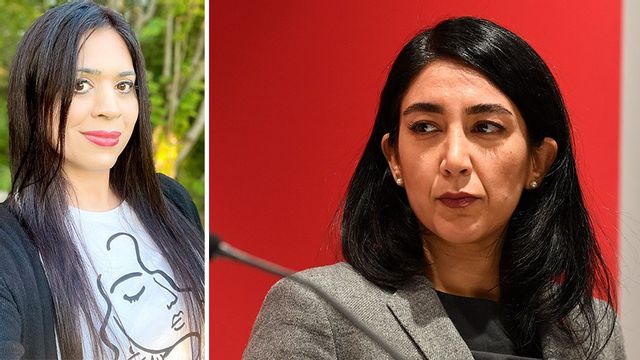 Hanna Tehrani (SD) replikerar Socialdemokraternas kulturpolitiske talesperson Lawen Redar. Foto: Privat/Jakob Åkersten Brodén/TT