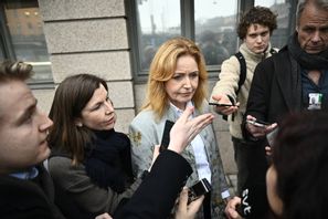 Elisabeth Thand Ringqvist (C) i samband med att Centerpartiets riksdagsgrupp har möte. Christine Olsson/TT