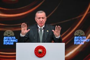 Turkiets president Recep Tayyip Erdogan. Foto: Mert Gokhan Koc/AP/TT