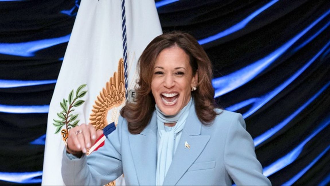 Kamala Harris är i ett tight race mot Donald Trump. Foto: AP