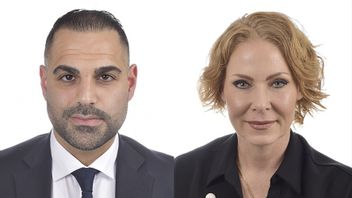 Arin Karapet och Marléne Lund Kopparklint. Foto: Sveriges riksdag