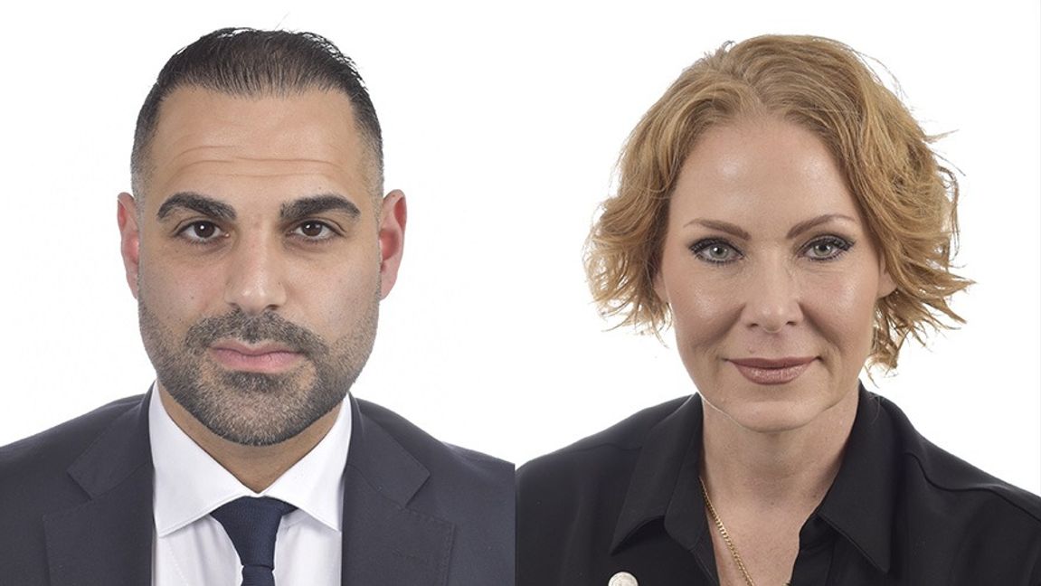 Arin Karapet och Marléne Lund Kopparklint. Foto: Sveriges riksdag