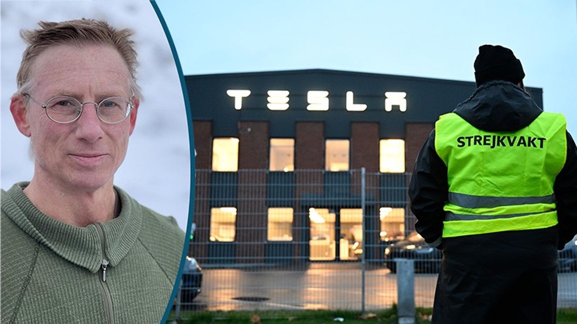 Teslastrejken rullar på och sprider sig till gagn för fack och konkurrenter. Foto: Jessica Gow/TT