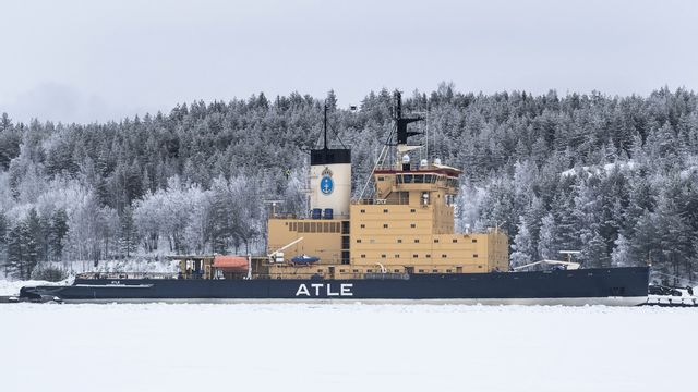 Atle, en av Sjöfartsverkets isbrytare. Arkivbild. Pontus Lundahl/TT
