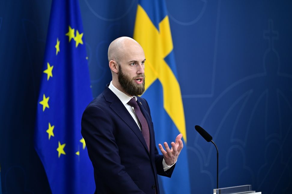 Ministern för civilt försvar Carl-Oskar Bohlin (M). Arkivbild. Foto: Magnus Lejhall/TT